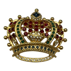 KJL Crown Brooch