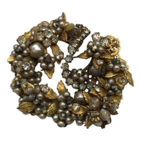 Early Unsigned Miriam Haskell Brooch