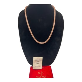 KJL Pink Crystal Necklace