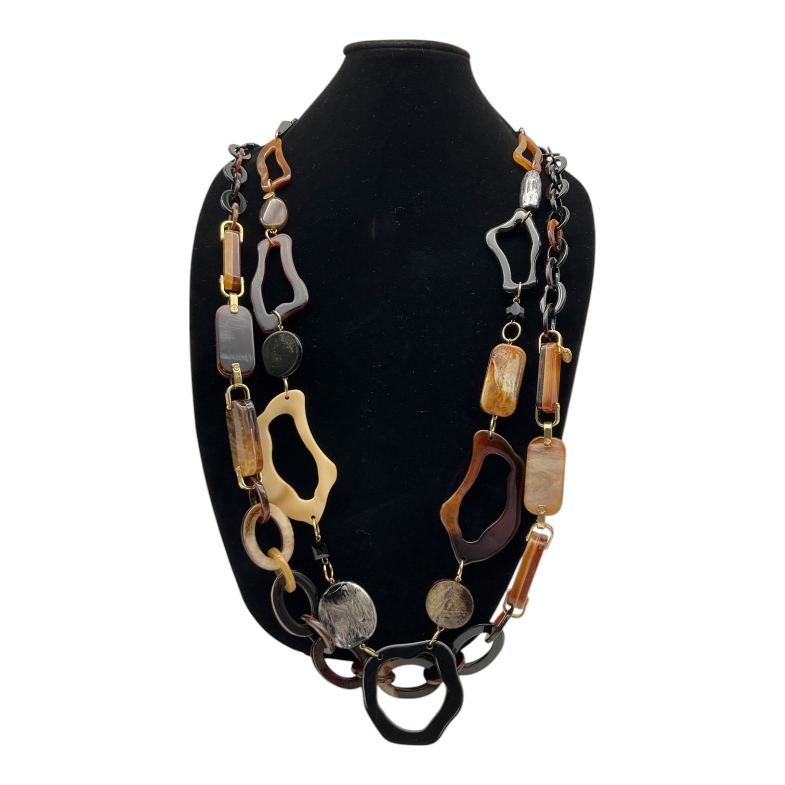 Pair Of HSN Rara Avis by Iris Apfel Lucite Chunky Necklaces  (1 of 6)