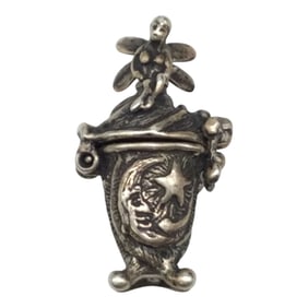 1994 Scarce Daniel Riccio Sterling Silver Tooth Fairy Box Pendant