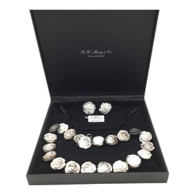 Macy's Tahitian Pearls Necklace & Earrings