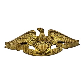 WWII US Navy Reserve USNR Merchant Marine Hat Badge