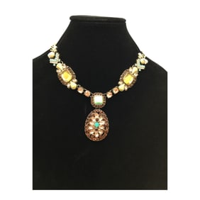 Designer Lori Goldstein Rhinestone Necklace