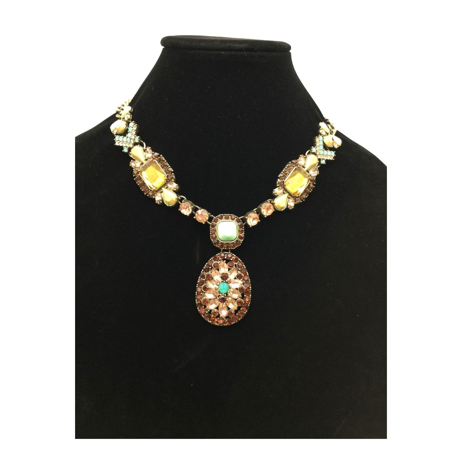 Designer Lori Goldstein Rhinestone Necklace (1 of 4)