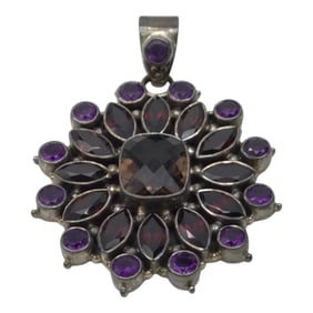 DP Doug Paulus Large 925 Amethyst Pendant