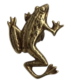 Vintage CINI 14K Frog Pin