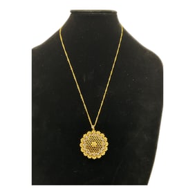 Nolan Miller Gold Tone Necklace and Pendant