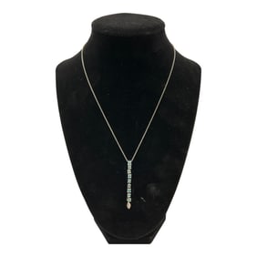 14kt Blue Topaz Diamond Accent Necklace