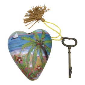 Heart Shaped Lock w/Key by Art Hearts