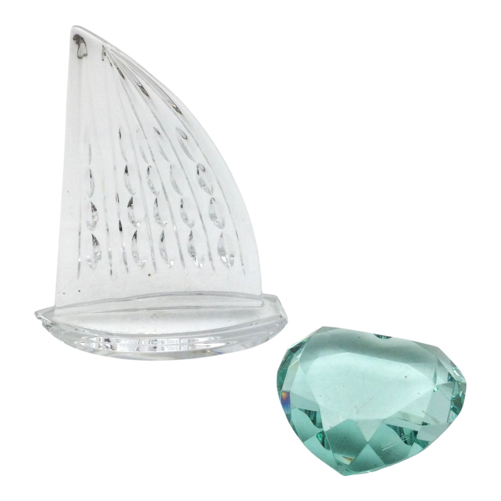 Pair of Crystal Paperweights Rosenthal & Waterford (1 of 6)