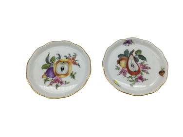 Pair Herend Pin Dishes Hungarian Porcelain c. 1920-1930