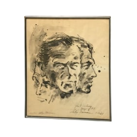 LeRoy Neiman (American, 1921-2012) Portrait Art Lithograph Signed Dated and Numbered