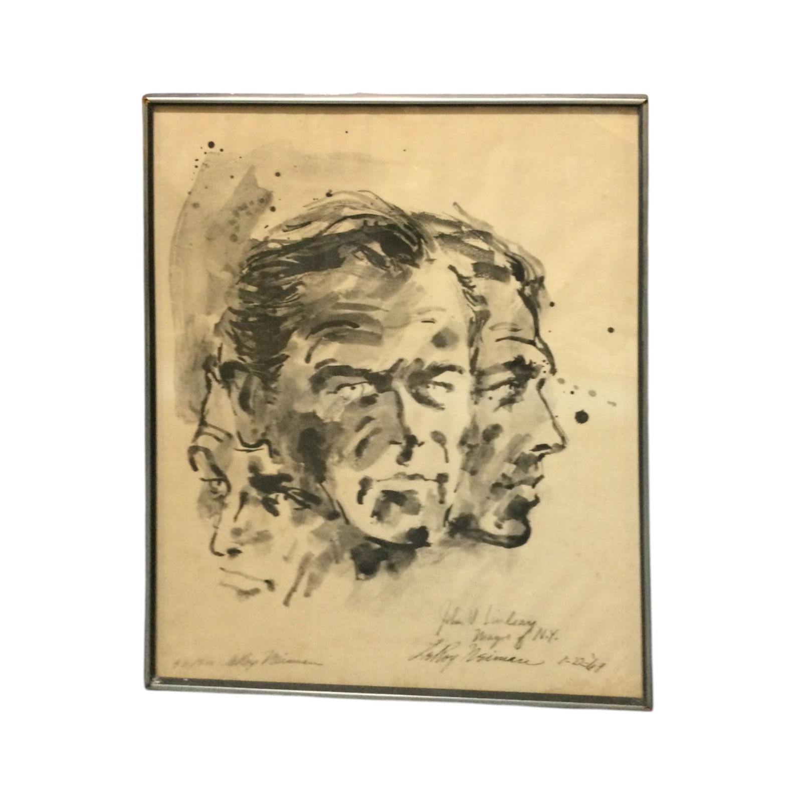 LeRoy Neiman (American, 1921-2012) Portrait Art Lithograph Signed Dated and Numbered (1 of 3)