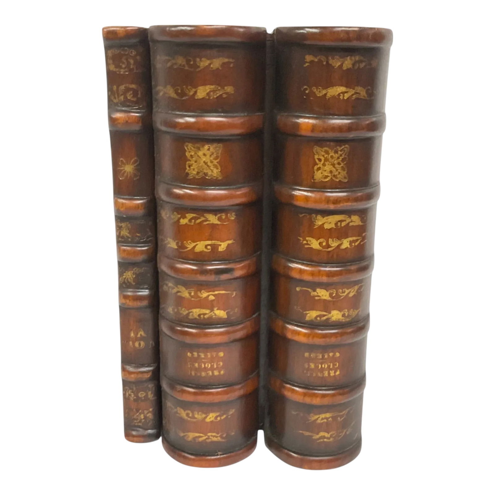 Theodore Alexander Handmade Hinge Lidded Wood Book Shaped Box (1 of 7)