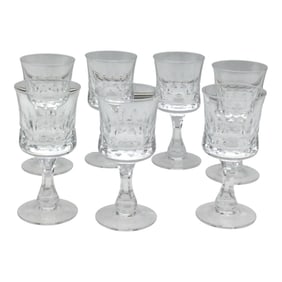 Lot of 7 Kosta-Boda Aquavit Wine Prince