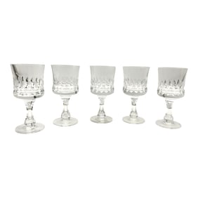 Lot of 5 Kosta-Boda Wine Glass Prince