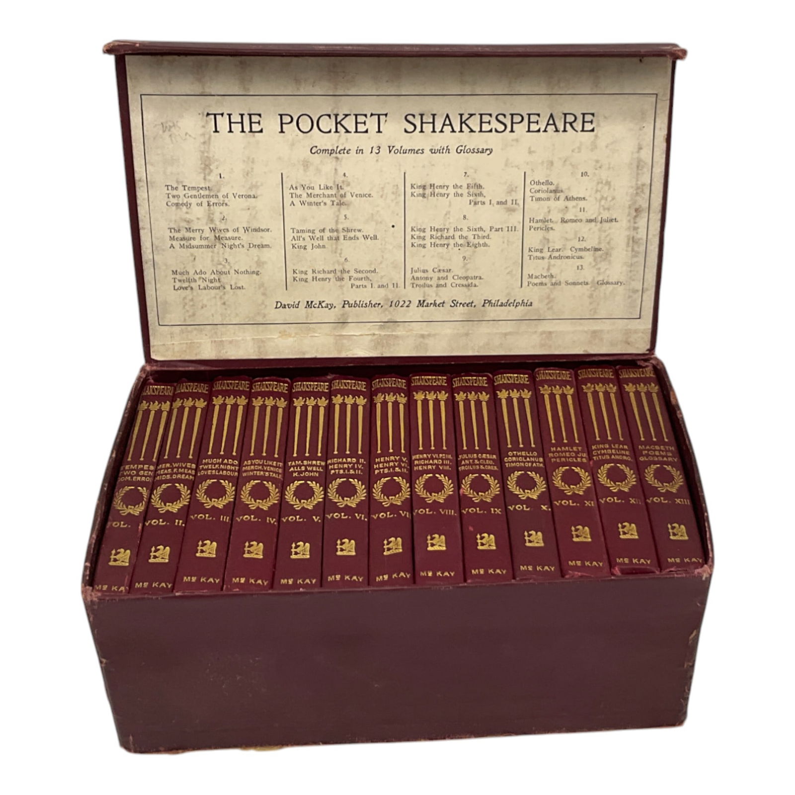 13 Volumes of The Pocket Shakespeare (1 of 6)