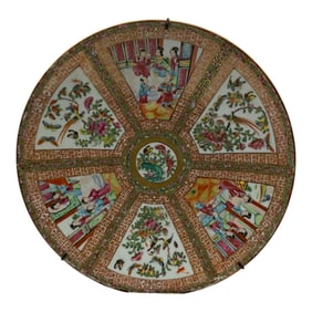 Chinese Large Porcelain Enamel Plate Charger