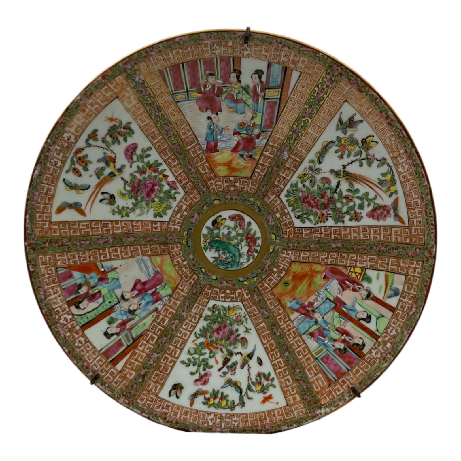 Chinese  Large Porcelain Enamel Plate Charger (1 of 3)