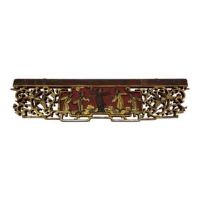Antique Chinese Carved Wood Panel