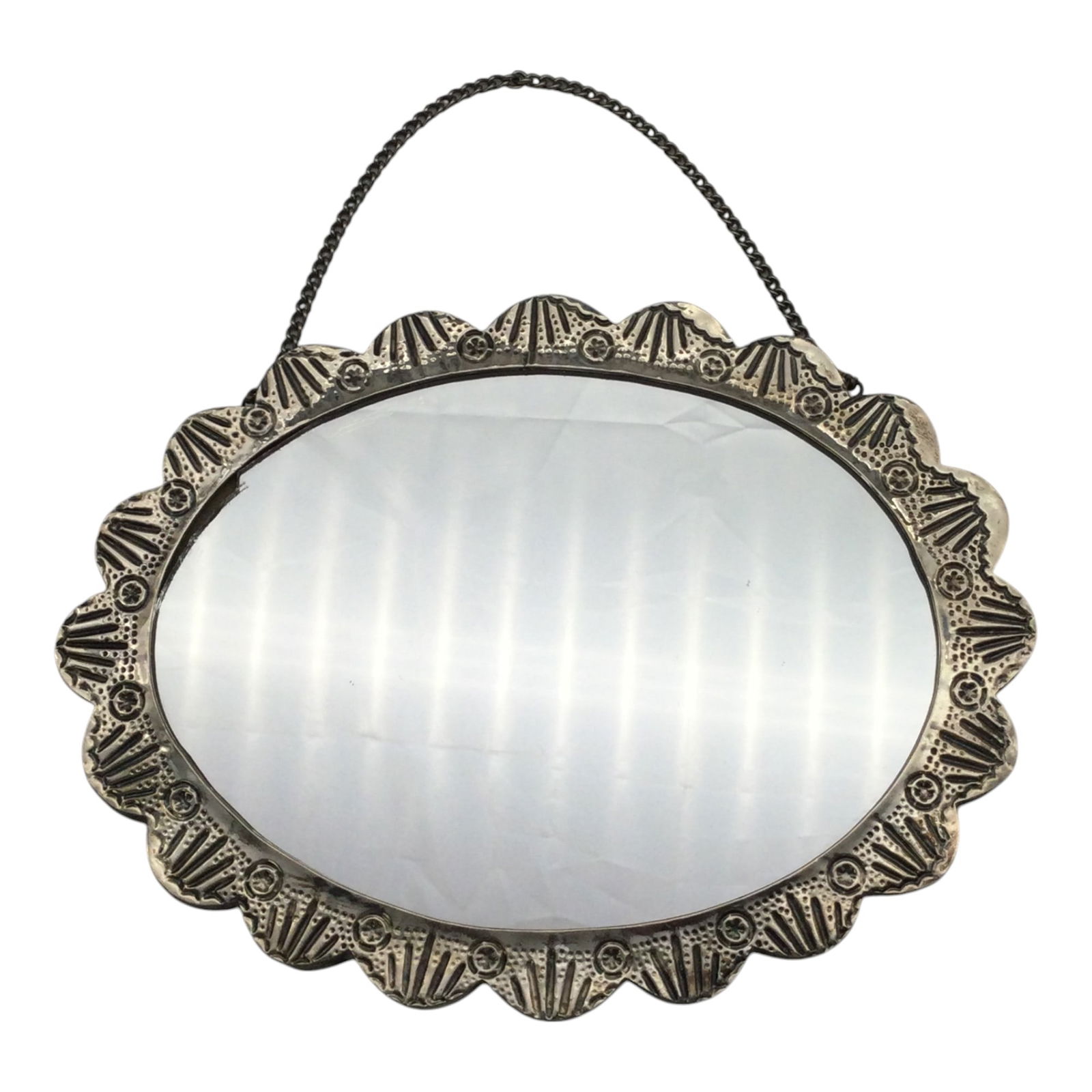 Turkish 900 Bedo Silver Travel Mirror (1 of 3)