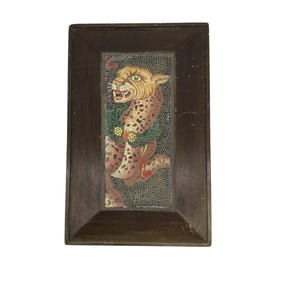 Vintage Greco Roman Micro Mosaic Panel Signed
