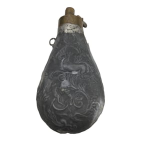 Zinc Body Powder Flask