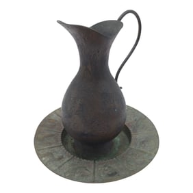 Brass Pitcher with Chinese Zodiac