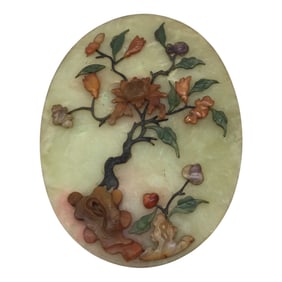 Jade Disk Flower Motif
