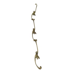 Lot of 3 Brass Monkey Hooks