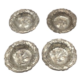 Lot of 4 Gorham Sterling Silver Salt Cellars