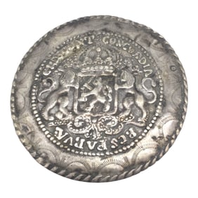 Netherlands,Gelderland 1800's Sterling Silver Coat of Arms Sash Badge
