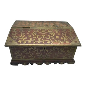 Antique Travel Document Box
