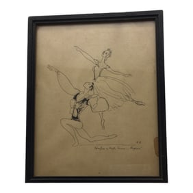 HB Signed Kristen Simone Ink Drawing