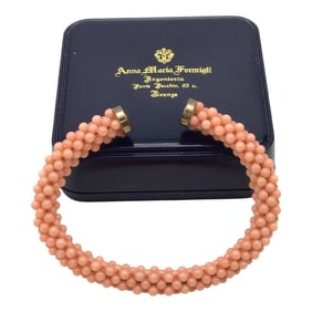 Vintage Italian Coral Bracelet