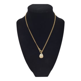 Swarovski Signed Crystal Pendant with Necklace, Gold Plated