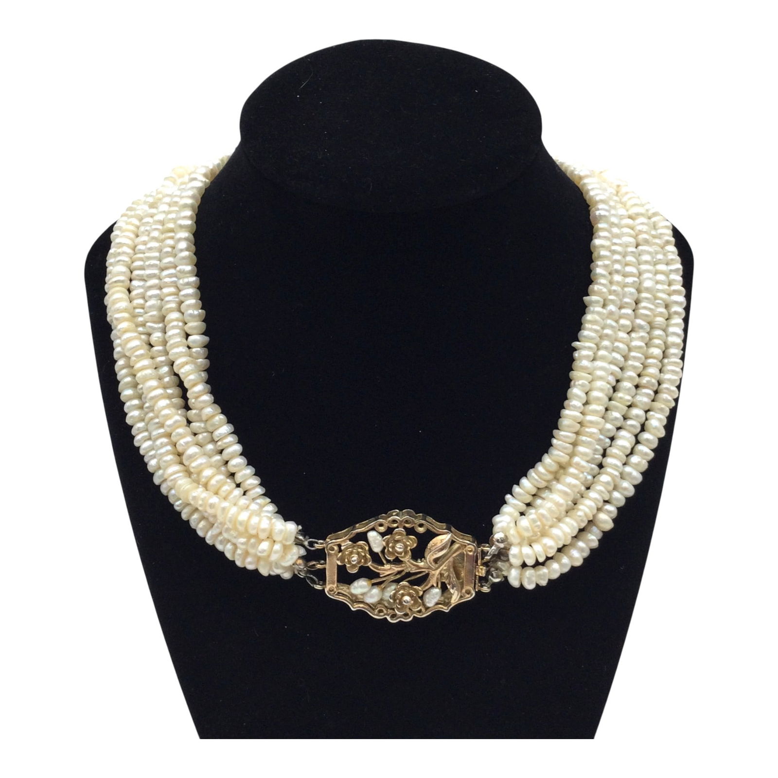 Vintage Freshwater Pearl Multi Strand Necklace (1 of 4)