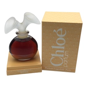 Vintage Sealed Original Chloe Glass Parfum bottle 2 Oz.