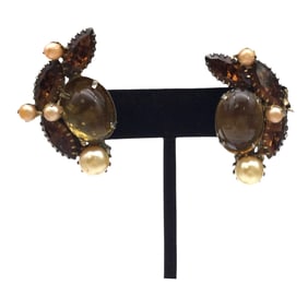 Vintage Hattie Carnegie Clip On Earrings