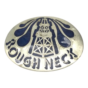 1980's Belt Buckle By R & B German Silver