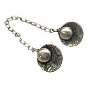 Vintage Sterling Silver Sweater Clips by Carlos Diaz