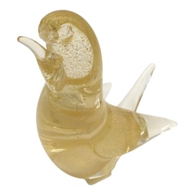 Vintage Murano Art Glass Bird Paperweight