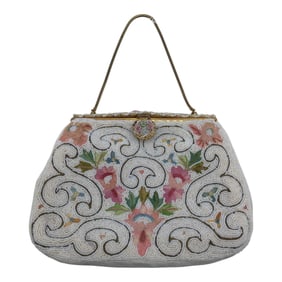 Vintage Dofan French Glass Beaded Purse