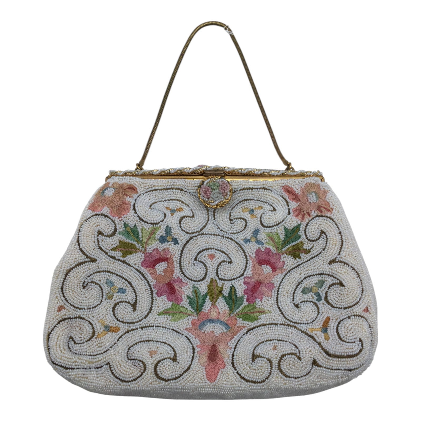 Vintage Dofan French Glass Beaded Purse (1 of 9)