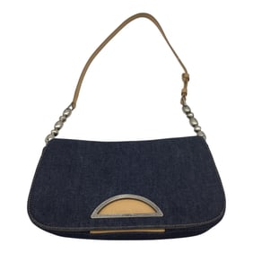 Vintage Christian Dior Denim Malice Blue Shoulder Bag