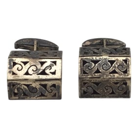Vintage Sterling Silver Cufflinks by Espinosa, Mexico