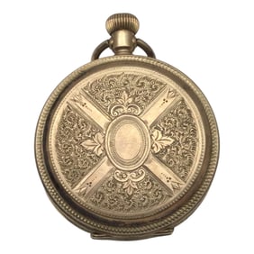 Gold Plated Illinois Pocket Watch