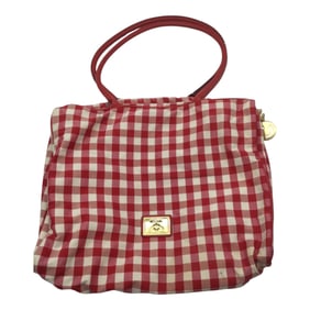 Vintage Moschino Red Gingham Handbag