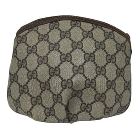 Gucci Italy Coated Canvas Cosmetic Bag